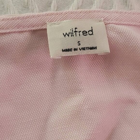 Aritzia Wilfred Venus Magnolia Cropped Tie front Blouse - Picture 11 of 12